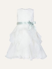 Monsoon Natural Lace Ruffle Dress - Image 1 of 2