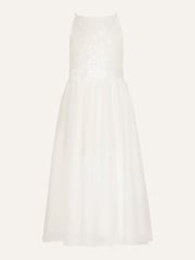 Monsoon White Truth Sequin Maxi Dress - Image 1 of 2