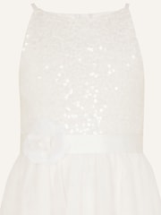 Monsoon White Truth Sequin Maxi Dress - Image 2 of 2