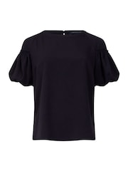 Blusa ligera con manga abullonada en crepé de French Connection - Imagen 4 de 4