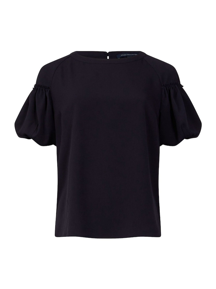 Blusa ligera con manga abullonada en crepé de French Connection - Imagen 4 de 4