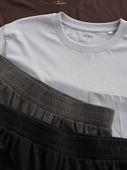 Grey/Brown Jersey Pyjama Shorts Set 2 Pack - Image 15 of 19