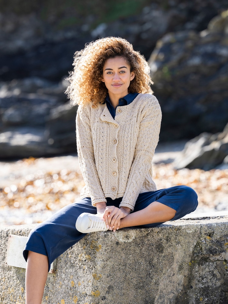 Celtic & Co. Cotton Linen Cardigan - Image 1 of 4