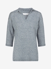Celtic & Co Grey Linen Polo Shirt - Image 2 of 2