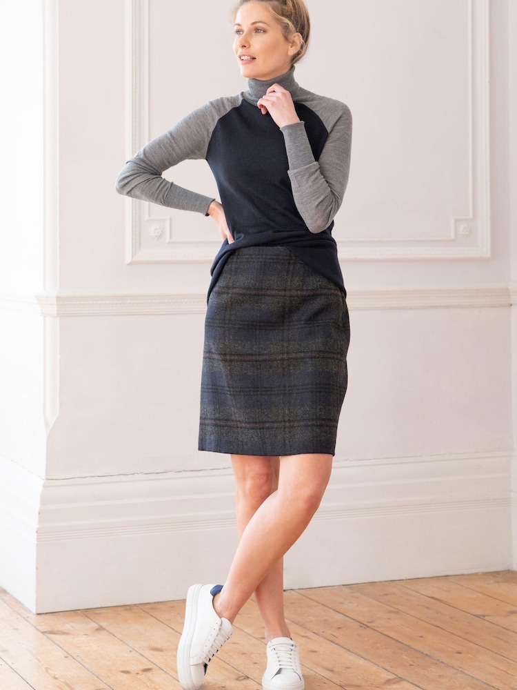 Celtic & Co. Blue Tartan Skirt - Image 1 of 3