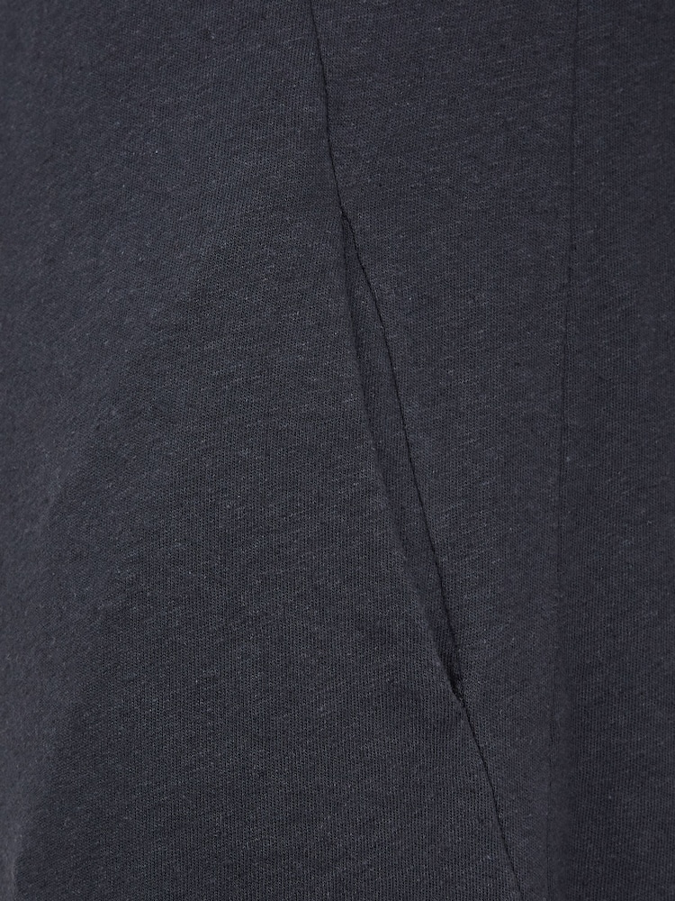 Celtic & Co. Navy Blue Linen/Cotton Button Back Dress - Image 5 of 5