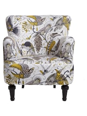 Emma Shipley Gold Dalston Audubon Velvet Chair - Image 2 of 4