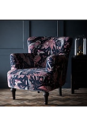 Emma Shipley Pink Dalston Audubon Velvet Chair - Image 1 of 4