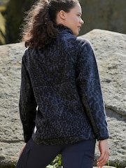 Slate Navy Blue Animal Next Elements Popper Neck Fleece - Image 2 of 6