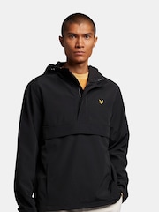 Lyle & Scott Black Mesh Backed Nylon Overhead Jacket - Image 1 of 5