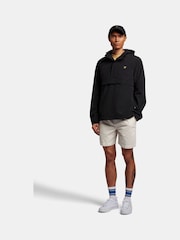 Lyle & Scott Black Mesh Backed Nylon Overhead Jacket - Image 3 of 5