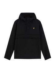 Lyle & Scott Black Mesh Backed Nylon Overhead Jacket - Image 5 of 5
