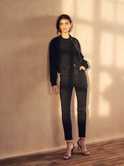 Levi's® Flash Black High-Waisted Mom Jeans - Image 3 of 3