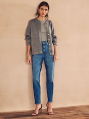 Levi's® Medium Indigo Worn In High-Waisted Mom Jeans - Image 2 of 5