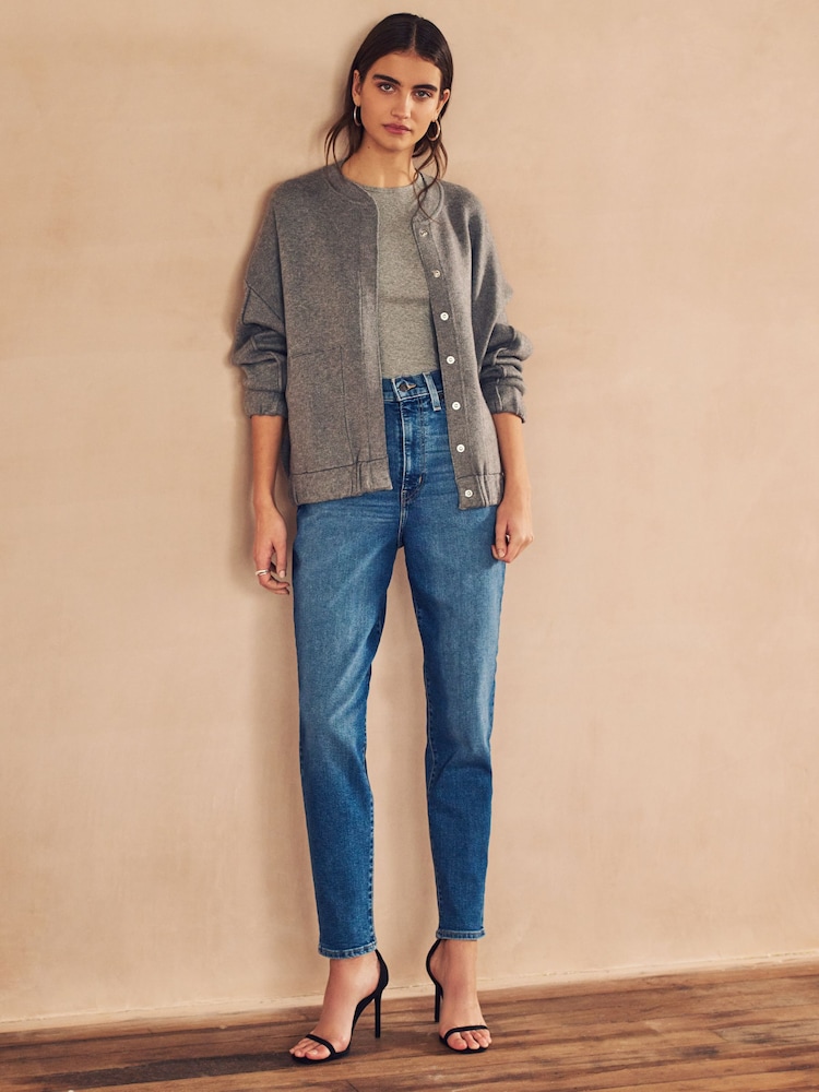 Levi's® Medium Indigo Worn In High-Waisted Mom Jeans - Image 2 of 5