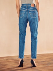Levi's® Medium Indigo Worn In High-Waisted Mom Jeans - Image 3 of 5
