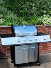 Charles Bentley Silver 5 Burner Premium Gas BBQ - Image 1 of 4