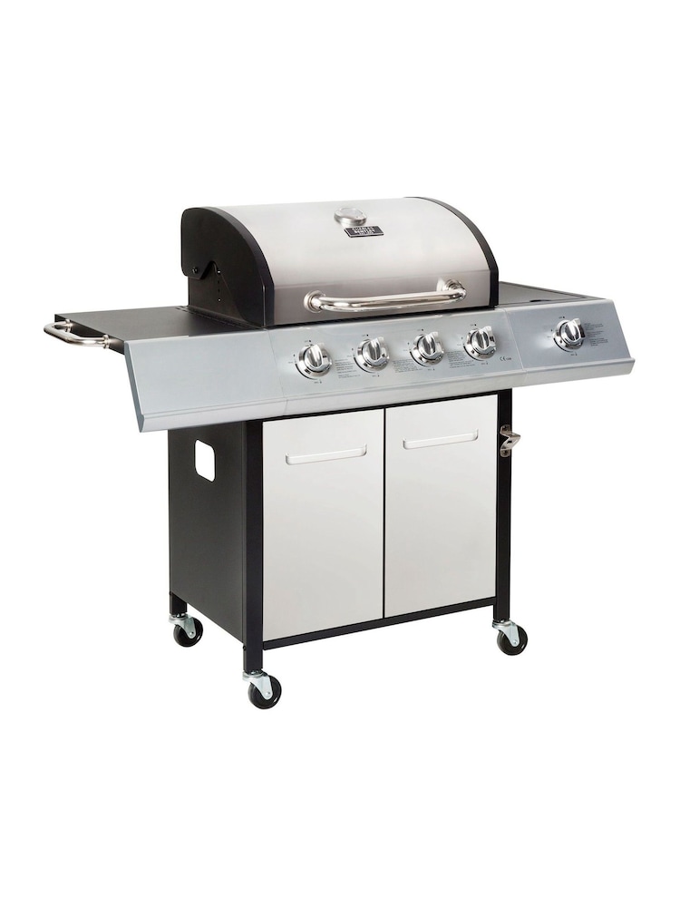 Charles Bentley Silver 5 Burner Premium Gas BBQ - Image 2 of 4