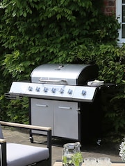 Charles Bentley Silver 7 Burner Premium Gas BBQ In Stainless Steel - Image 2 of 7