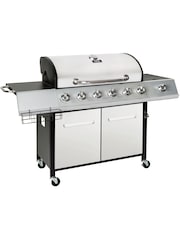 Charles Bentley Silver 7 Burner Premium Gas BBQ In Stainless Steel - Image 5 of 7
