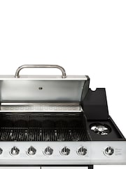 Charles Bentley Silver 7 Burner Premium Gas BBQ In Stainless Steel - Image 6 of 7