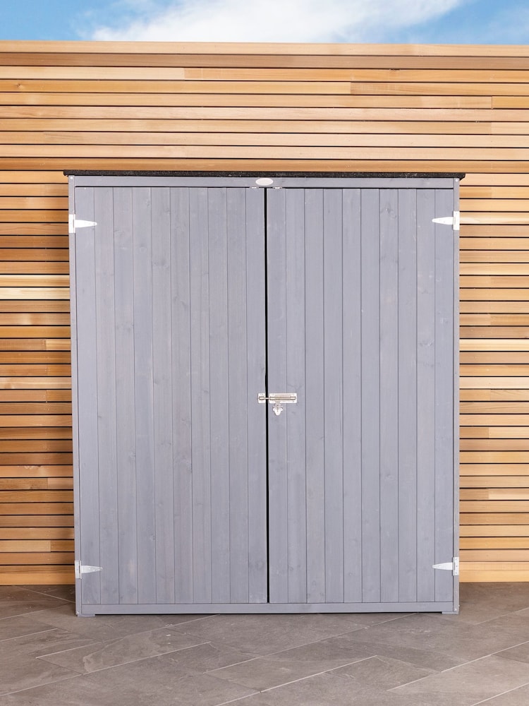 Charles Bentley Grey Garden Chest Storage Shed - Image 2 of 6
