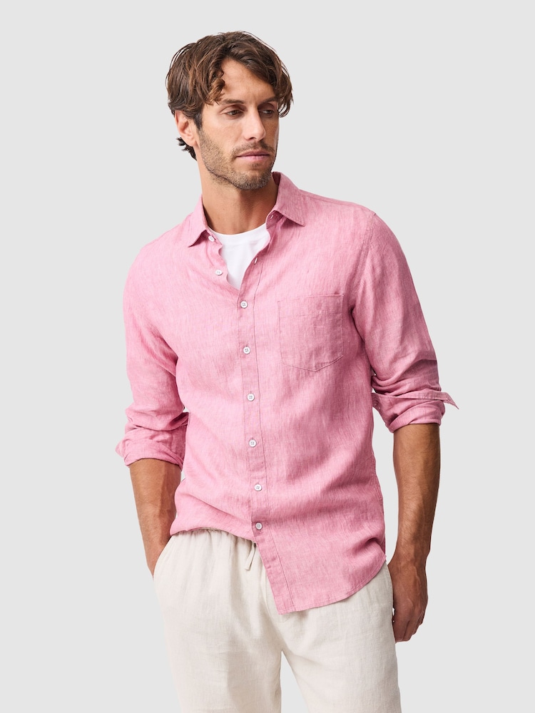 Rodd & Gunn Red Coromandel Sports Fit Shirt - Image 1 of 5