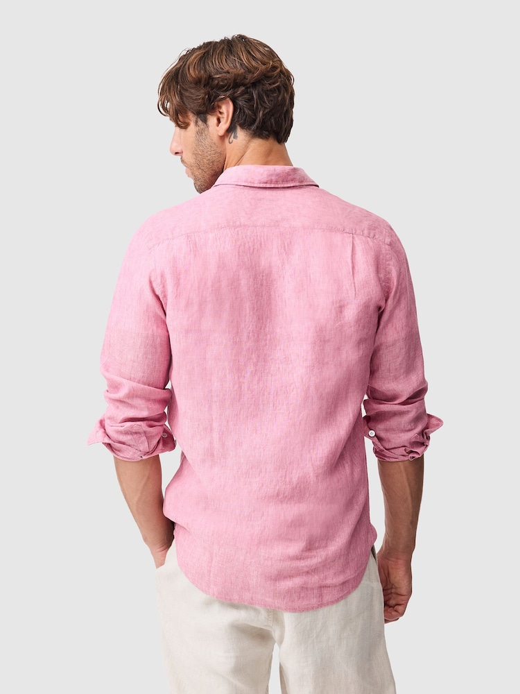 Rodd & Gunn Red Coromandel Sports Fit Shirt - Image 2 of 5
