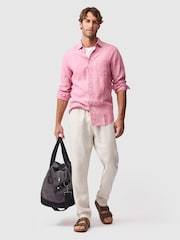 Rodd & Gunn Red Coromandel Sports Fit Shirt - Image 3 of 5