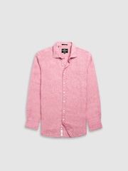 Rodd & Gunn Red Coromandel Sports Fit Shirt - Image 4 of 5