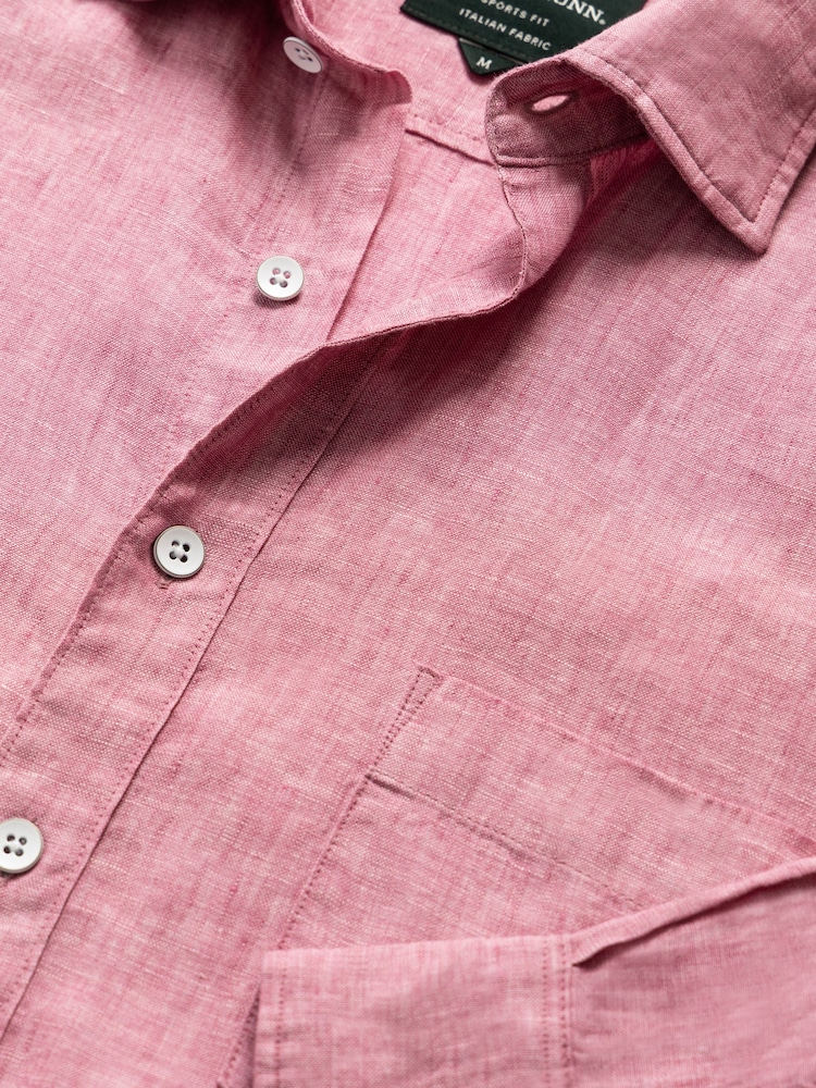 Rodd & Gunn Red Coromandel Sports Fit Shirt - Image 5 of 5