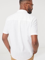 FatFace Bugle Cotton Linen White Shirt - Image 2 of 4