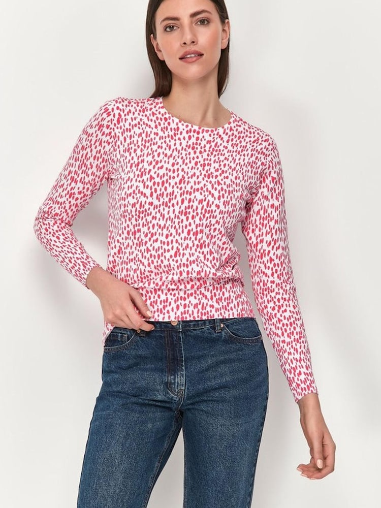 M&Co Pink Crew Neck Jumper - Image 1 of 3