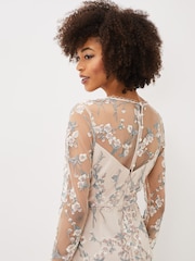 Phase Eight Orange Trisha Embroidered Maxi Dress - Image 5 of 8