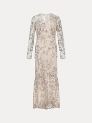 Phase Eight Orange Trisha Embroidered Maxi Dress - Image 8 of 8