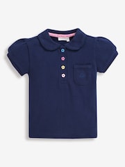JoJo Maman Bébé Navy Polo Shirt - Image 1 of 1