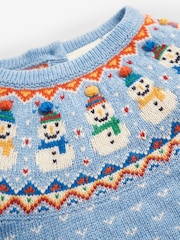 JoJo Maman Bébé Baby Snowman Fair Isle Pattern Knit Set - Imagen 4 de 5