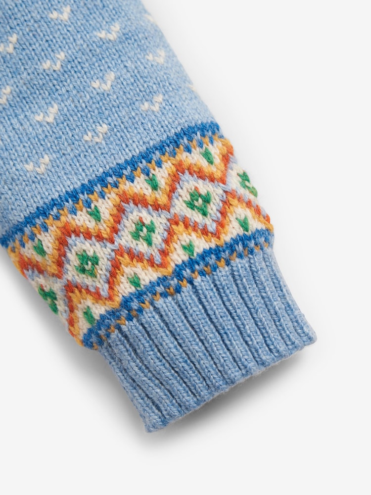 JoJo Maman Bébé Baby Snowman Fair Isle Pattern Knit Set - Imagen 5 de 5