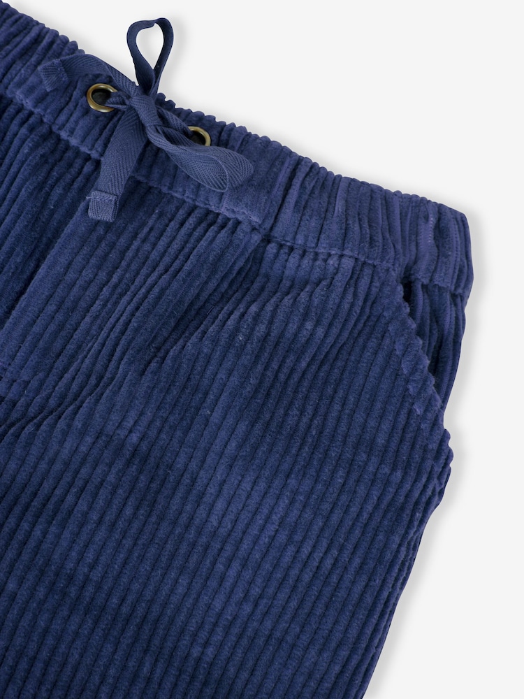 JoJo Maman Bébé Navy Blue Cord Trousers - Image 4 of 4