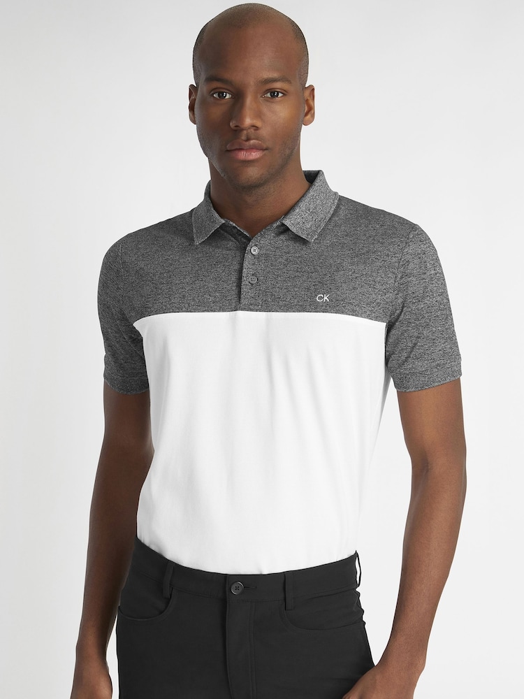 Calvin Klein Golf Colourblock Polo Shirt - Image 1 of 8