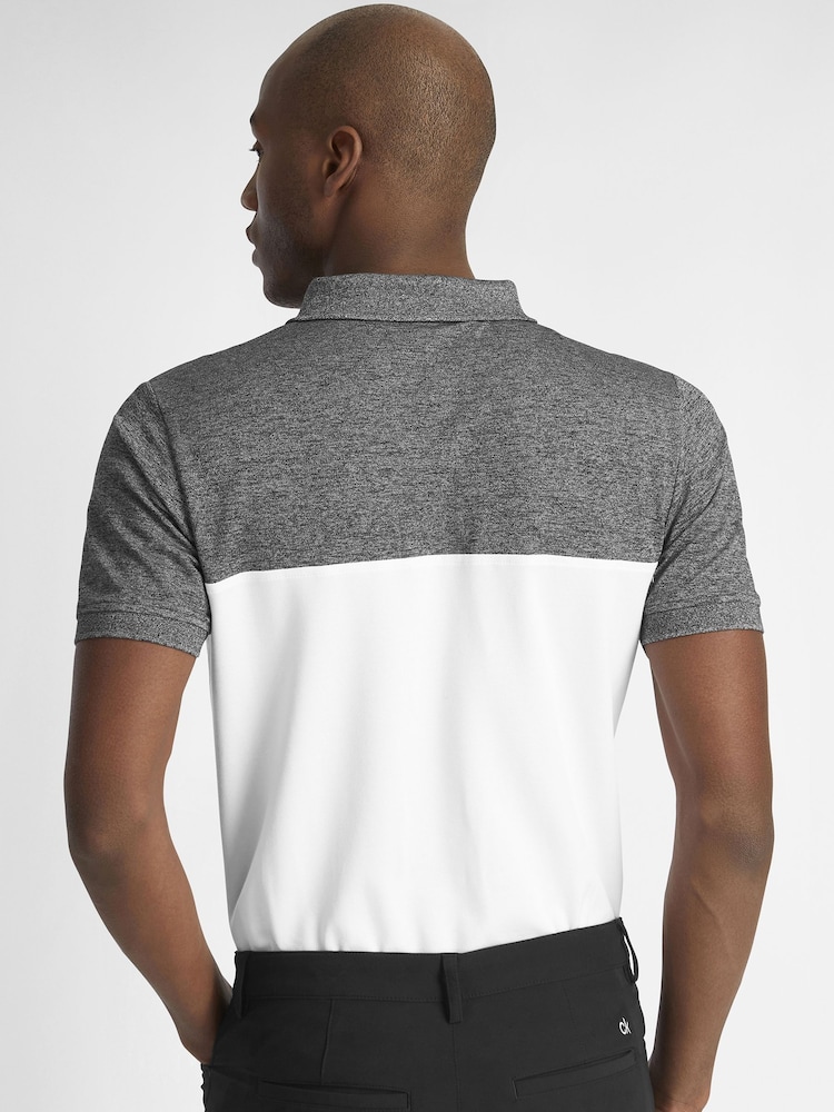 Calvin Klein Golf Colourblock Polo Shirt - Image 2 of 8