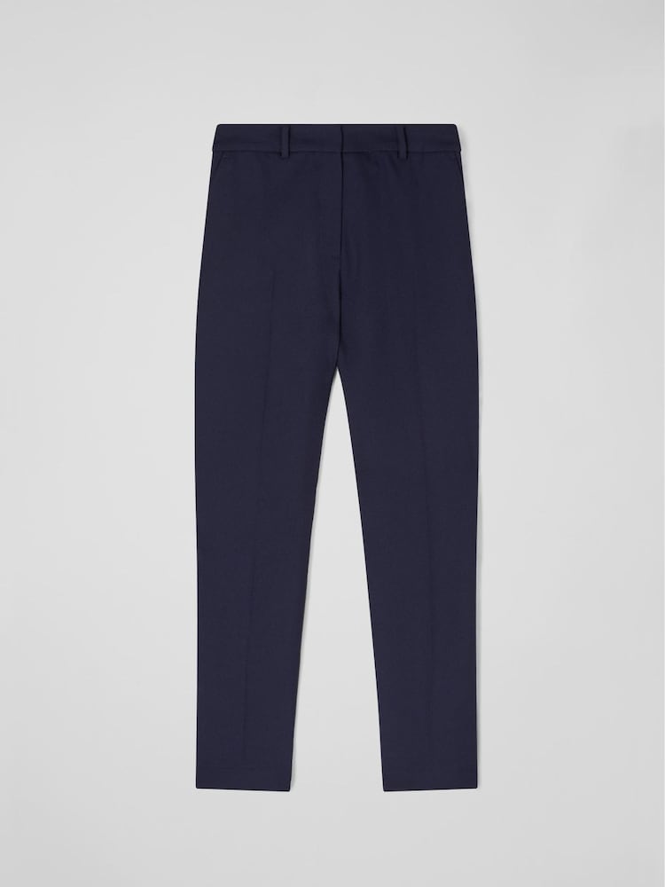 LK Bennett Blue Mariner Linen Blend Cigarette Trousers - Image 5 of 5 LK Bennett Blue Mariner Linen Blend Cigarette Trousers - Image 5 of 5
