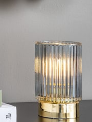 pt, Grey LED Votive Candle Holder - Image 1 of 4