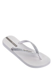 Ipanema White Glitter Strap Flip Flops - Image 1 of 1