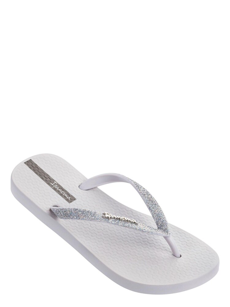 Ipanema White Glitter Strap Flip Flops - Image 1 of 1