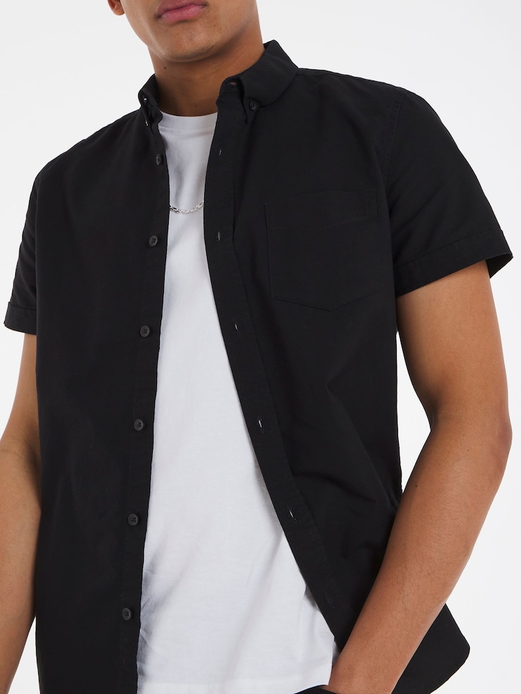 Jacamo Black 100% Cotton Oxford Shirt - Image 1 of 4