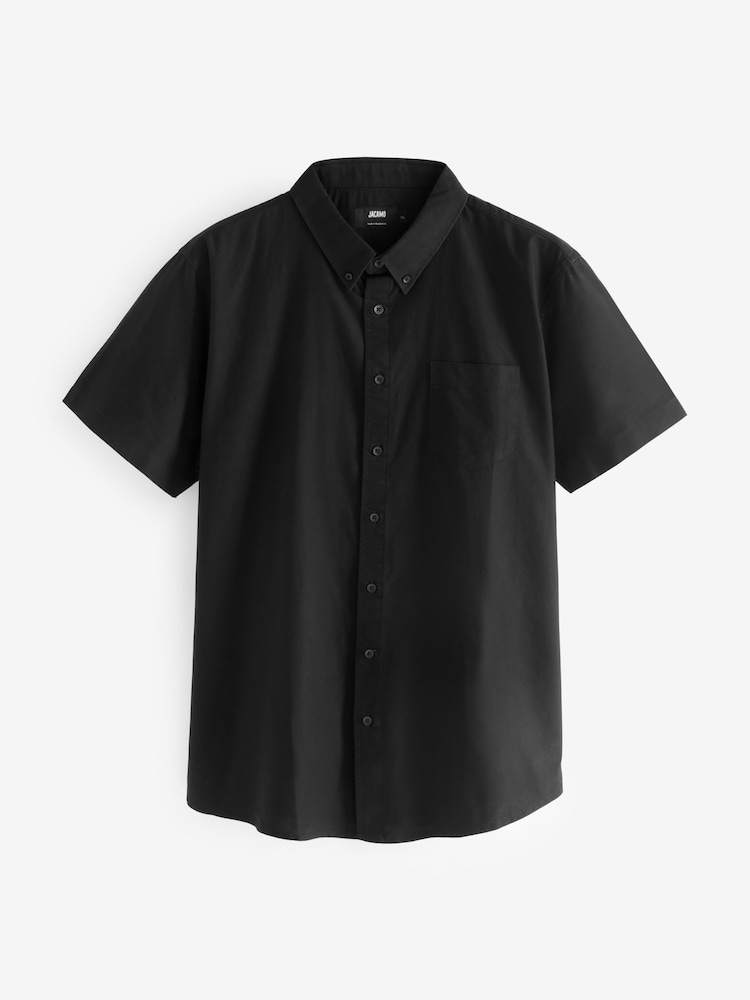 Jacamo Black 100% Cotton Oxford Shirt - Image 4 of 4