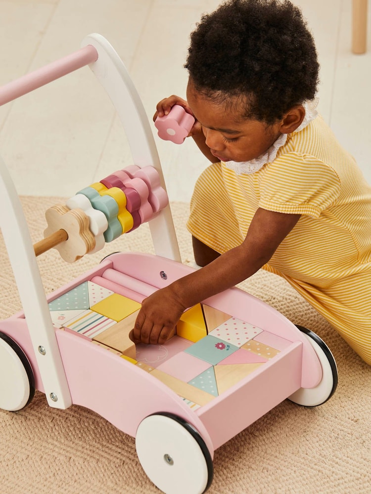 JoJo Maman Bébé Pink Baby Walker - Image 2 of 6