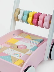 JoJo Maman Bébé Pink Baby Walker - Image 5 of 6