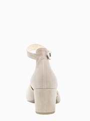 Gabor Gala Visone Natural Suede Open Court Shoes - Image 5 of 5